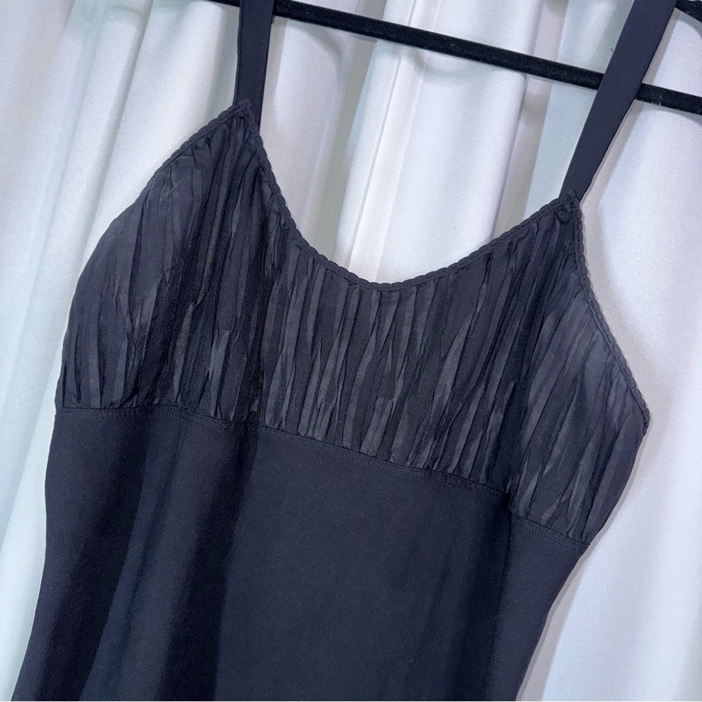 GORGEOUS VTG VANITY FAIR Black Soft‎ Adj. Straps Slip Dress Lingerie 40 20”/46